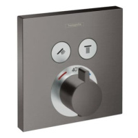 Vaňová batéria Hansgrohe Shower-Select bez podomietkového telesa kartáčovaný černý chrom 1576334