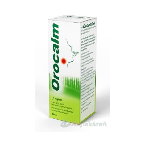 Orocalm 1,5 mg/ml orálna roztoková aerodisperzia aer.ors. 1 x 30 ml/176vstrekov