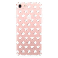 Odolné silikónové puzdro iSaprio - Stars Pattern - white - iPhone 7