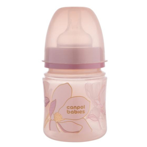 CANPOL BABIES Fľaša dojčenská antikoliková EasyStart Gold 120 ml - ružová