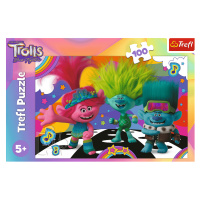 Trefl Puzzle 100 dielikov - Zábavní Trollovia / Universal Trolls 3 (2023)