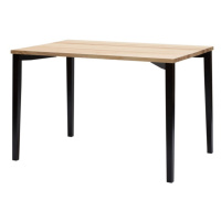 Čierny jedálenský stôl Ragaba TRIVENTI, 80 × 120 cm