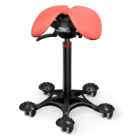 Sedlová stolička Salli SwingFit Farba čalúnenia: Koža - koralová #05145, Výška postavy: Vysoká (