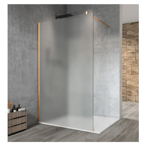 GELCO - VARIO GOLD MATT jednodielna sprchová zástena na inštaláciu k stene, matné sklo, 1100  GX
