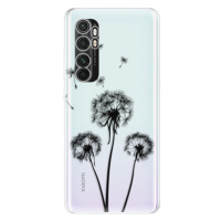 Odolné silikónové puzdro iSaprio - Three Dandelions - black - Xiaomi Mi Note 10 Lite