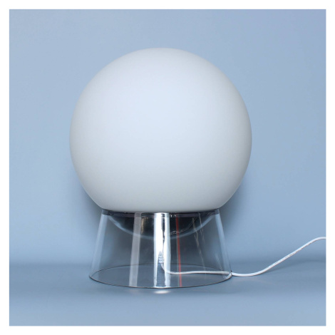 LED dekoratívna guľa Globe so zmenou farby RGBW, biela LUTEC