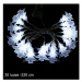 Biela svetelná LED reťaz Unimasa Pino, 20 svetielok