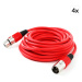Electronic-Star XLR kábel, červený, 6 m, samec-samica, 4 kusy
