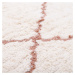 Bielo-hnedý bavlnený ručne vyrobený koberec Nattiot Come, ø 120 cm