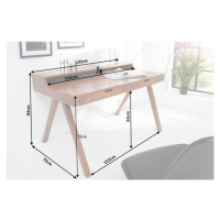 Písací stôl s úložným priestorom APIS Dekorhome 120x70x84 cm