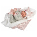 Llorens 84460 NEW BORN - realistická bábika bábätko so zvukmi a mäkkým látkovým telom - 44
