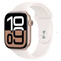 APPLE Watch Series 10 GPS + Cellular 42mm Rose Gold Aluminium Case with Light Blush Sport Band -