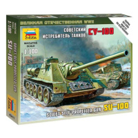 Wargames (WWII) military 6211 - Self-propelled Gun SU-100 (1:100)