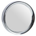 Estila Dizajnové okrúhle nástenné zrkadielko so strieborným rámom