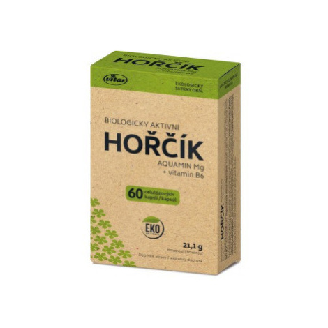 VITAR Horčík aquamin Mg + vitamín B6 EKO 60 kapsúl