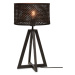 Čierna stolová lampa s bambusovým tienidlom (výška 53 cm) Java – Good&amp;Mojo