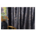 Antracitovosivý záves 140x260 cm Lhasa – Mendola Fabrics