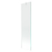 MEXEN/S - Next vaňová zástena FIX 50x150 cm, transparent, biela 895-050-000-00-00-20