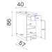 Spodná kuchynská skrinka Riva Us40