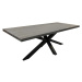 Estila Dizajnový jedálenský stôl Comedor z masívneho dreva s kovovými prekríženými nohami 200