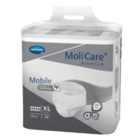 MOLICARE Premium mobile 10 kvapiek XL nohavičky inkontinenčné plienkové sivé  130-170 cm 2757 ml