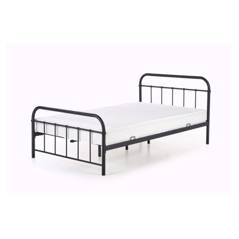 HL Jednolôžková kovová posteľ Linda 120x200 - čierna
