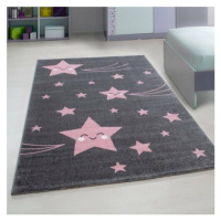 Vopi Kusový detský koberec Kids 610 pink, 80 x 150 cm