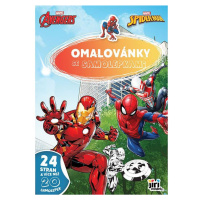 Jiri Models Omaľovánky A4 so samolepkami Marvel