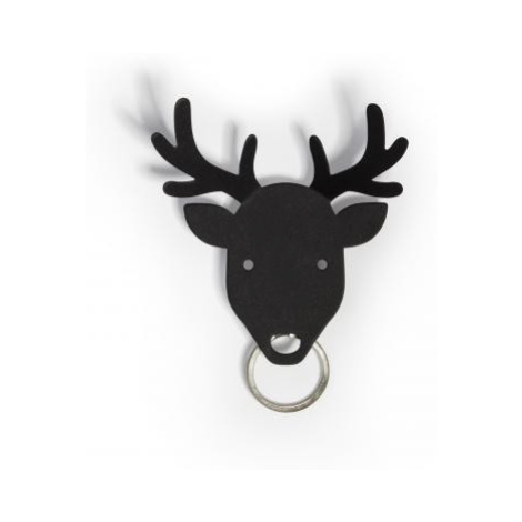 Vešiačik na kľúče Qualy Deer Key Holder, jeleň čierny