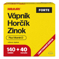 WALMARK Vápnik Horčík Zinok Forte 140 + 40 tabliet NAVYŠE