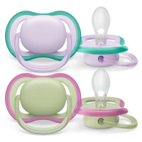 Cumlík Philips Avent Ultra air 0-6m, fialová/zelená dievča, 2ks SCF085/24