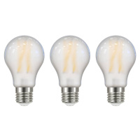 LED žiarovka Filament matná E2 A60 3,8W 3000K 806lm 3er