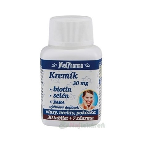 MedPharma KREMÍK 30mg+Biotín+Selén+PABA