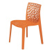 Sconto Jedálenská stolička GRUVYER oranžová