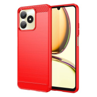 Realme C53 / Narzo N53, silikónové puzdro, stredne odolné proti nárazu, brúsené, karbónový vzor,