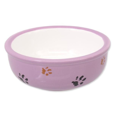 Miska Magic Cat keramická mačacia labka fialová 13x5cm 330ml