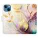 Flipové puzdro iSaprio - Gold Leaves 02 - iPhone 13 mini