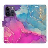 Flipové puzdro iSaprio - Colour Marble 02 - iPhone 14 Pro