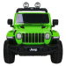 mamido Elektrické autíčko Jeep Wrangler Rubicon 4x4 zelené