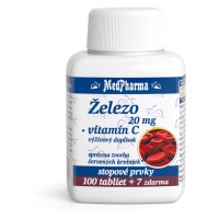 MEDPHARMA Železo 20 mg + vitamín C 107 tabliet