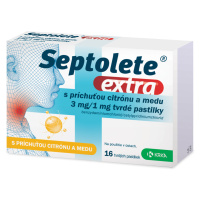 SEPTOLETE extra citrón a med 16 pastiliek