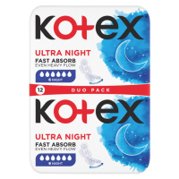 KOTEX Ultra Dámske hygienické vložky Night 12 kusov