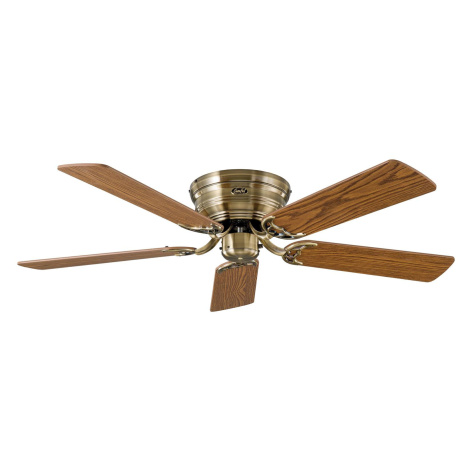 Ventilátor Classic Flat III mosadzný antický Ø 132 cm