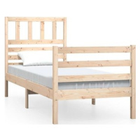 Rám postele masívne drevo 90 × 200 cm, 3101073
