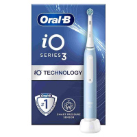 Oral-B iO3 Ice Blue elektrická zubná kefka, magnetická, 3 režimy, časovač, tlakový senzor, modrý