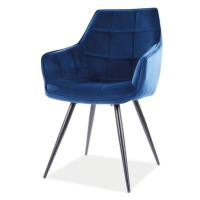 Sconto Jedálenská stolička LALAO modrá/čierna