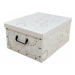 Compactor Skladacia úložná krabica Compactor Ring - kartón box 50 x 40 x 25 cm, biela