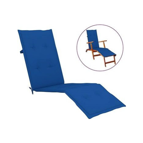 Poduška na polohovaciu stoličku kráľovská modrá (75 + 105) × 50 × 4 cm SHUMEE