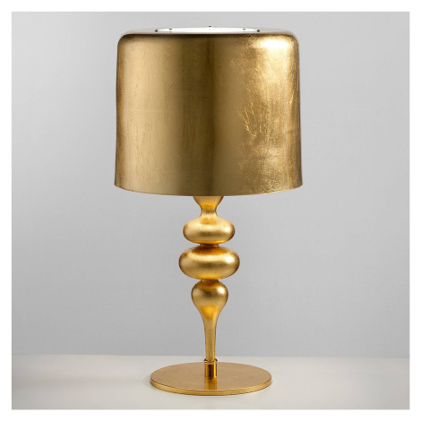 Stolová lampa Eva TL3+1G 75 cm, zlatá Masiero