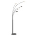 Čierna LED stmievateľná stojacia lampa (výška 225 cm) Dent – ​​Fischer & Honsel